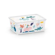 Biely plastový detský úložný box 37x26x15 cm C Box Style – KIS