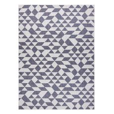 Dywany Łuszczów , Kusový koberec Sion Sisal Triangles 22373 ecru/blue-pink – na von aj na doma, 160x220, viacfarebná, chodba / predsieň