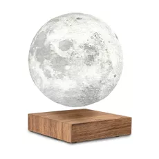 Hnedá LED stolová lampa (výška 14 cm) Moon – Gingko