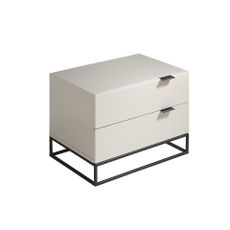 Estila Moderný nočný stolík Forma Moderna s čiernou podstavou 55cm