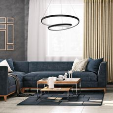 LED Luster na lanku LUCERO LED/48W/230V čierna