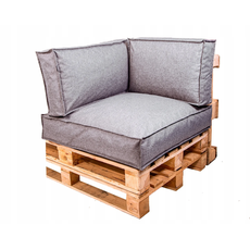 Golden Garden Paletové sedenie Golden Garden GG69/1 - podsedák a vankúš 80cm x 80cm x 15cm penový granulát Melange svetlý 1
