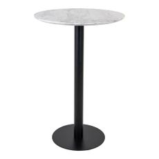 Okrúhly barový stôl s doskou v dekore mramoru ø 70 cm Bolzano – House Nordic