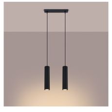 Čierne závesné svietidlo Gleam – Nice Lamps