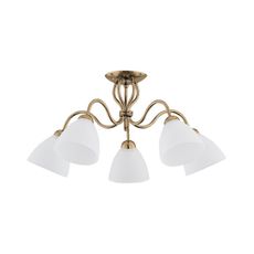 Prisadený luster ARIEL 5xE27/15W/230V zlatá