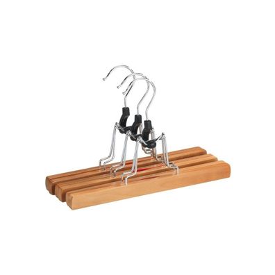 Súprava 3 drevených vešiakov na nohavice Wenko Clamping Hanger