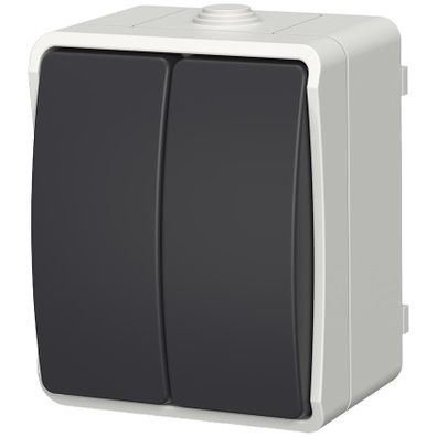 Spínač sviečok AQUA PLUS IP54 grey 40113