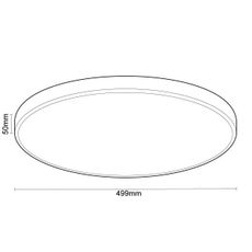 LED Stmievateľné stropné svietidlo s hlasovým ovládaním OPAL LED/48W/230V + DO