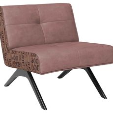 Joop! KRESLO, textil, koža, staroružová