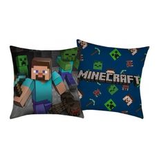 Vankúš Minecraft - motív Steve - 40 x 40 cm