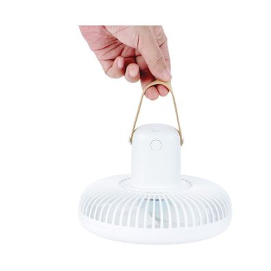 Krémovobiela stolová lampa s ventilátorom na diaľkové ovládanie (výška 26 cm) Beyond - Gingko