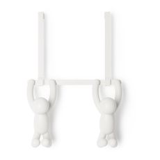 Biely plastový vešiak na dvere 22 cm Buddy - Umbra