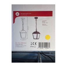 Lampenwelt - Vonkajší luster na reťazi BENDIX LED/8W/230V IP44