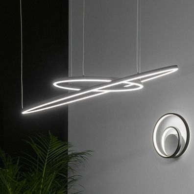 Ideal Lux - LED Luster na lanku ORACLE LED/89W/230V 3000K pr. 150 cm čierna