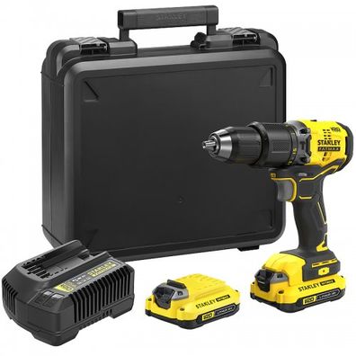 Akumulátorová príklepová vŕtačka V20 18V 2x1,5Ah Stanley FatMax SFMCD715C2K