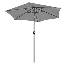 LONGWELL INDUSTRIAL LTD Skladací záhradný slnečník 210 cm - šedý