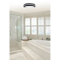 Top Light - LED Kúpeľňové svietidlo COMET LED/24W/230V IP54 pr. 30 cm čierna
