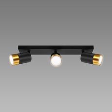 Luster PUZON SPT GU10 3L BLACK/GOLD 04127 LS3