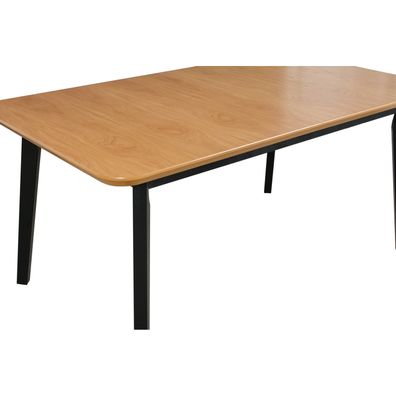 Rozkladací jedálenský stôl OSLO 8 - dub prírodný/čierne nohy