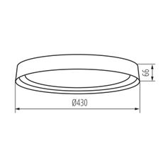 Kanlux 37318 - LED Stropné svietidlo NIFU LED/17,8W/230V pr. 43 cm biela
