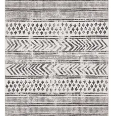 NORTHRUGS Kusový koberec Twin Supreme 103860 Black / Cream – na von aj na doma - 80x150 cm