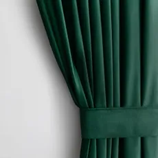 Záves AmeliaHome Velvet III tmavo zelený, velikost 140x270