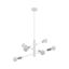 Eglo 98016 - Luster na lanku GRADOLI 6xE27/60W/230V biela