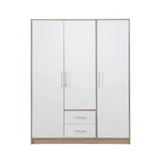 Šatník Smart 150 cm, dub sonoma/biela