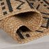 Flair Rugs koberce Behúň Printed Jute Luis Natural/Black - 60x230 cm