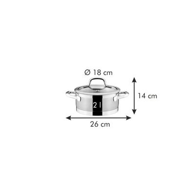 TESCOMA Kastról PRESIDENT s pokrievkou ø 18 cm, 2.0 l , 18 cm