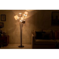 Estila Moderná stojaca lampa Elegans z kovu s piatimi tienidlami 176cm