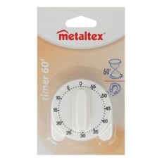 Biela kuchynská minútka Metaltex Time