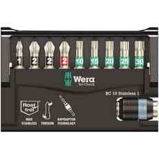 Wera 073630 Nerezové bity 1/4" Bit-Check 10 Stainless 1 SB (sada 10 kusov)