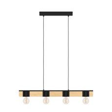 Eglo 43902 - Luster na lanku BAILRIGG 4xE27/40W/230V