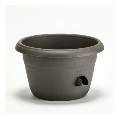 Samozavlažovacia žardina Siesta, antracit, Plastia 25 cm, pr. 25 cm