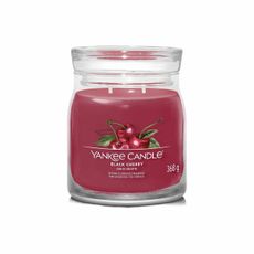 Yankee Candle vonná sviečka Signature v skle stredná Black Cherry, 368 g