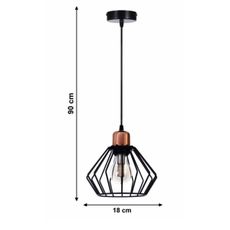 Luster na lanku PORTO 1xE27/40W/230V