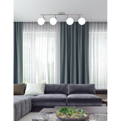 Stropné svietidlo v striebornej farbe so skleneným tienidlom 12x82 cm Ghost - Candellux Lighting