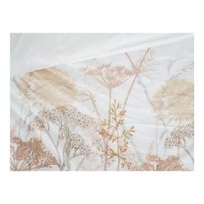 Biele/v terakotovej farbe krepové obliečky na jednolôžko 140x200 cm Caraway – B.E.S.