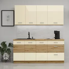 Kuchynská Linka Artisan Krém 180 cm bez pracovnej dosky