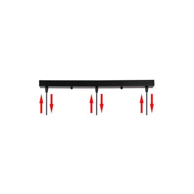 Čierne závesné svietidlo so skleneným tienidlom 14x70 cm Aspa - Candellux Lighting
