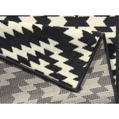 Hanse Home , Behúň Basic 102824, 80x350, čiernobiela, chodba / predsieň