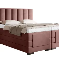 Kontinentálna posteľ VENETA boxspring s elektrickým polohovaním 200X180, ružová (nube 24)