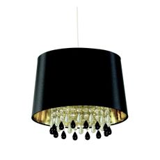 Searchlight CL7026BKCW - Luster na lanku LILA 1xE27/60W/230V čierna