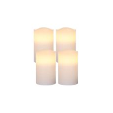 Eglo 410036 - SADA 4x LED Vianočná dekorácia MAY 1xLED/0,066W/3xAAA biela