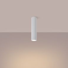 Sollux SL.1532 - Bodové svietidlo KARBON 1xGU10/10W/230V 30 cm biela
