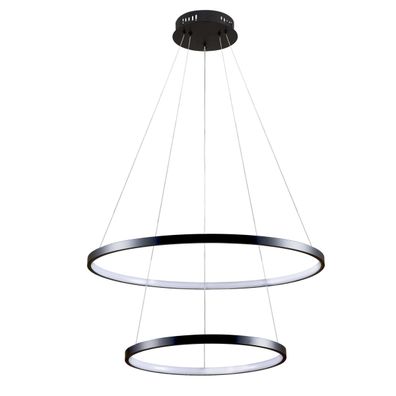 LED Luster na lanku LEA LED/35W/230V 4000K pr. 60 cm čierna