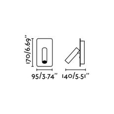 FARO 62128 - LED Nástenné bodové svietidlo SUAU LED/3W/230V