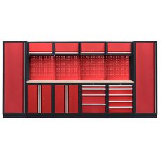Kvalitný PROFI RED dielenský nábytok 3920 x 495 x 2000 mm - RTGS1300AA4