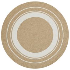 NORTHRUGS - Hanse Home koberce Kusový koberec Braided 105556 Creme Beige kruh – na von aj na doma - 150x150 (priemer) kruh cm